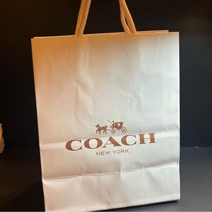COACH Boutique Shopping Bag – Medium Size – Classic Horse & Carriage Logo